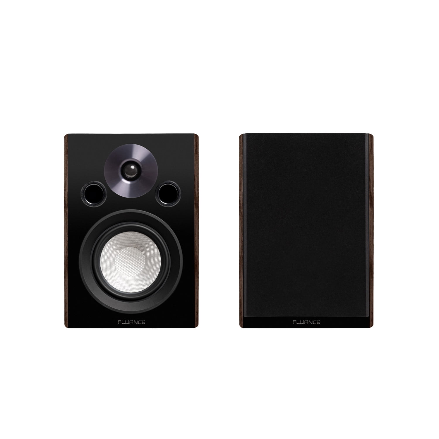Fluance Reference Compact Surround Sound Home Theater 5.0 Channel Speaker System including 2-Way Bookshelf, Center Channel and Rear Surround Speakers - Natural Walnut (X850WC)