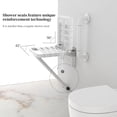 thumbnail image 5 of XZKING Folding Shower Seat Wall Mounted Shower Bench for Bathroom, Fold Down Shower Chair, Load 550 Lbs Shower Bench for Handicap Elderly Injury Senior, 5 of 10