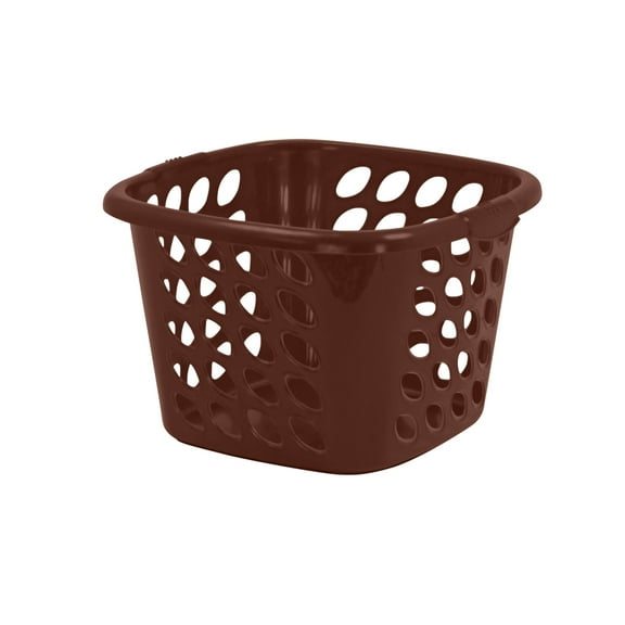 Compac Home Adult 1-Bin Chocolate Brown Laundry Basket