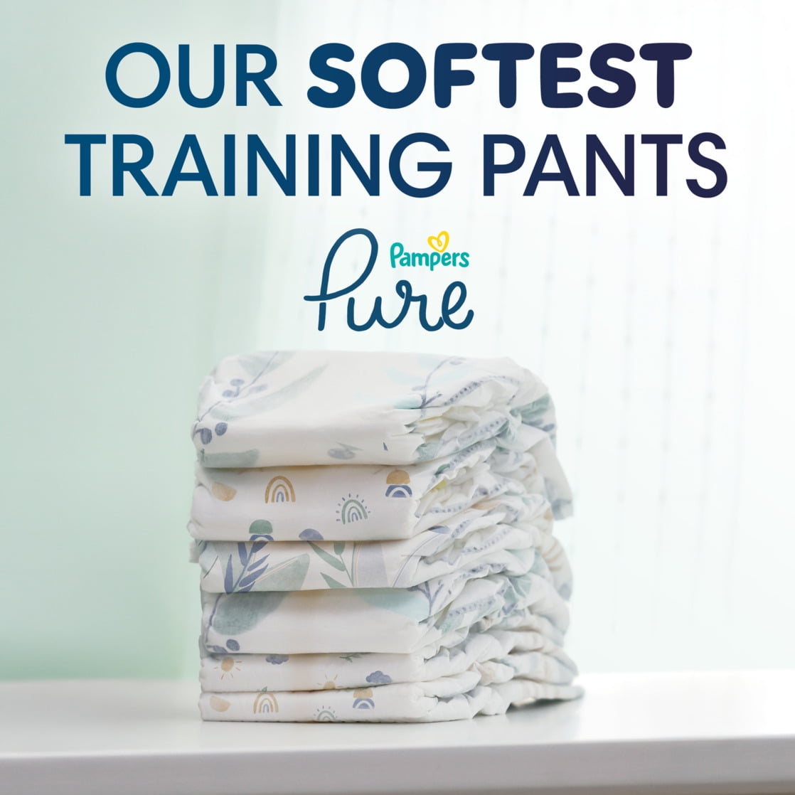 Pampers Pure Protection Training Underwear, Unisex, Size 3T4T, 58 Count (Select for More Options)