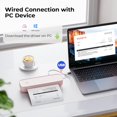 thumbnail image 3 of Impresora inalámbrica portátil MUNBYN ITP04, impresora térmica Bluetooth, compatible con papel térmico de 8,5 x 11 y A4, sin tinta, compatible con teléfonos Android e iOS y portátiles, tamaño pequeño, 3 of 5