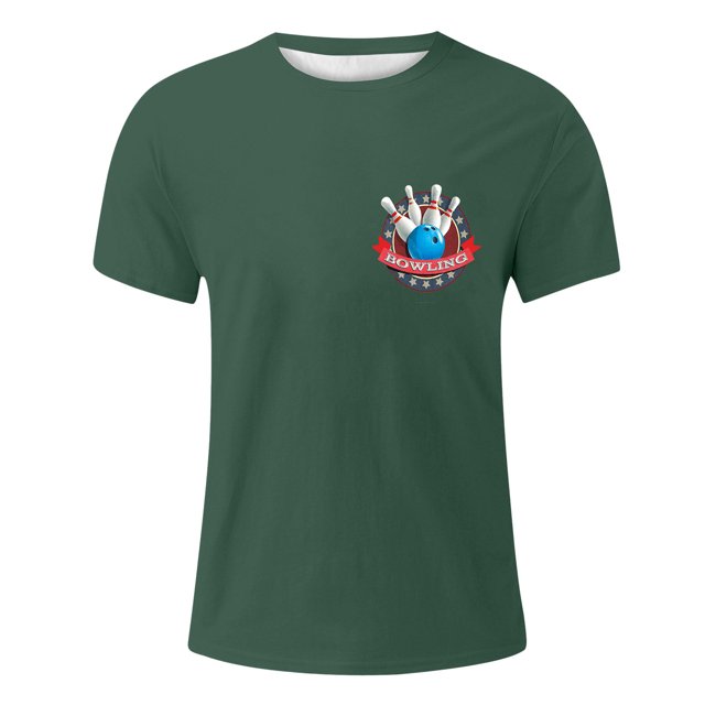 Huesdet T-Shirts Graphiques pour Hommes à Manches Courtes, Col Ras du Cou, Chandail Décontracté Texturé, T-Shirts (AG,L)