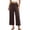 Coffee, variant on Pajama Pants for Women Plus Size Women's Lounge Wide Leg Pants Soft Cotton Relaxed Fit Lightweight for Home & Sleep Coffee L