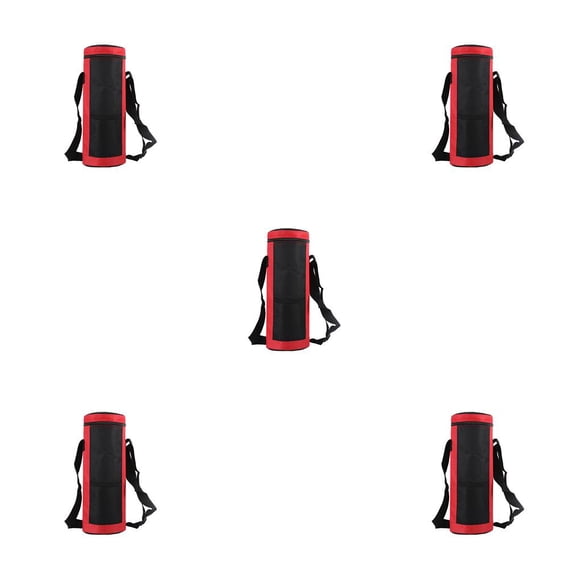 Greeniant Bolsa enfriadora de botella de agua Bolsa de tela Oxford Bolsas de enfriamiento aisladas Rojas Type2 NO2