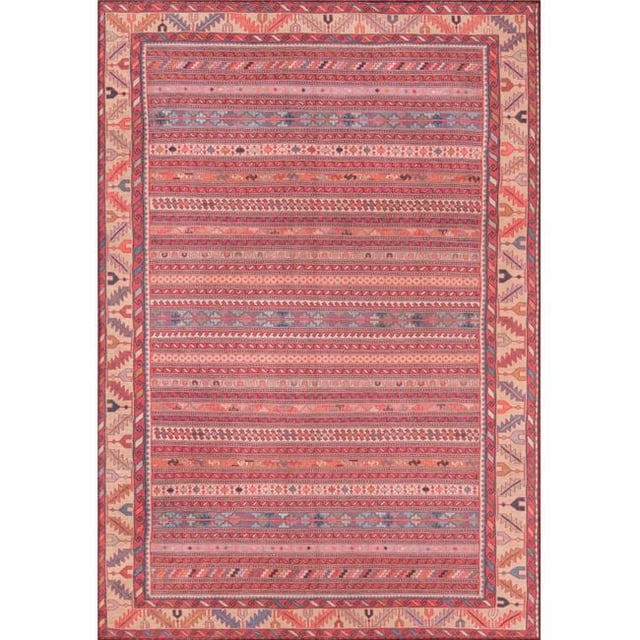 Momeni AFSHAAFS-5MTI5076 Turkish Machine Made Area Rug, Multi - 5 ft. x 7 ft. 6 in.