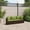 Brown and green, variant on vidaXL Patio Sofa Set with Cushions Lounge Setting Outdoor Furniture Poly Rattan