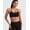 Black, variant on Women's Buttery Soft Y-Back Sports Bra - Padded Racerback Yoga Top, Low Impact Strappy Workout Bralette for A-D Cups