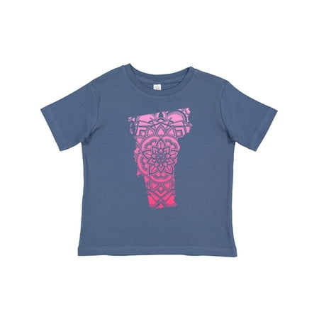 

Inktastic Vermont Silhouette Mandala Gift Toddler Boy or Toddler Girl T-Shirt