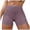 Light Purple, variant on 6 Pack Underwear For Women Lace Edge Ice Silk Boyshorts Smooth Solid Color Panties For Women Pack,Rose Gold,M