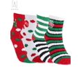 thumbnail image 3 of Gustave Christmas Fuzzy Socks, 4 Pairs Cute Coral Fleece Winter Warm Socks Holiday Slipper Sock for Xmas Women Girls "Sets of 4 mixed", 3 of 7