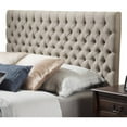 thumbnail image 3 of Noble House Abigail Queen Button Sand Tufted Fabri, 3 of 4