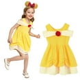 thumbnail image 1 of HAWEE Robe d'Été pour Fille Mickey/Minnie/Belle/Snow White Costumes de Sirène Dessin Animé Jeu de Rôle Princesse Robes Tenues Vêtements, 1 of 4