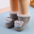thumbnail image 2 of Ketyyh-chn99 Baby Boy Girl Winter Boots Fall Shoes Baby Boys Girls Winter Warm Shoes Cozy Fleece Snow Boots Toddler Non-Slip Walking Shoes Infant Outdoor Grey,4.5, 2 of 5