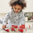 thumbnail image 6 of Large Fire Engine Toy Set For Kids Aged 3 And Up With Extension Ladder Motorcycle And Signs Pretend Play Firefighting Scene Simulation Educational Gift, 6 of 9