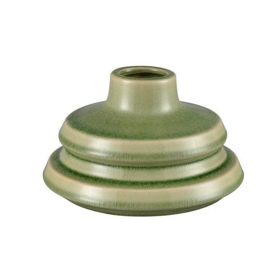 Elk Home Bobby Modern Farmhouse Vase in Green Finish