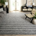 thumbnail image 2 of SAFAVIEH Vermont Zachariah Striped Area Rug, Black/Ivory, 8' x 10', 2 of 8