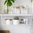 thumbnail image 3 of Shelf Basket, 2 Pack Wire Rack, Sliding Storage Under Shelf, Space Saver, Kitchen Counter Pantry Desk Bookshelf Cabinet, White, 3 of 5