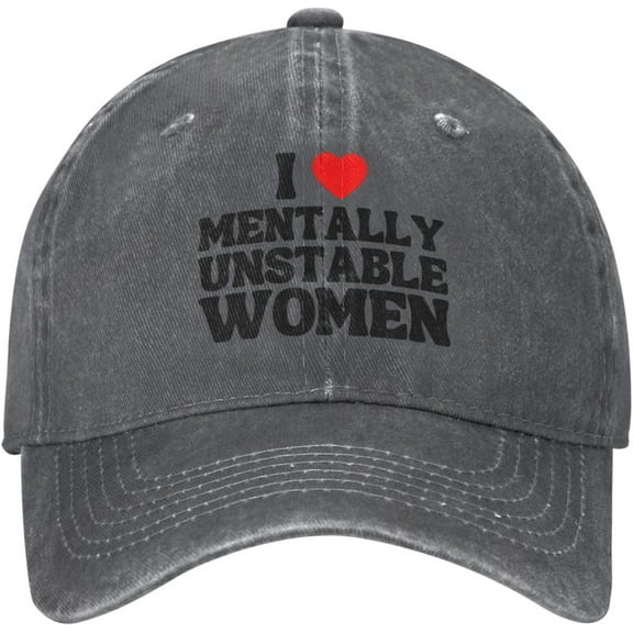 I Love Mentally Unstable Women Hat for Men Women Funny Trucker Hat Gifts Baseball Cap