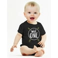 thumbnail image 4 of Tstars - Wild One Baby Boys Girls 1st Birthday Gifts One Year Old Baby Bodysuit NB (0-3M) Black, 4 of 7