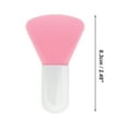 thumbnail image 4 of Unique Bargains 1 Pc Lightweight Large Fan-shaped Head Facial Mask Brush Pink, 4 of 5