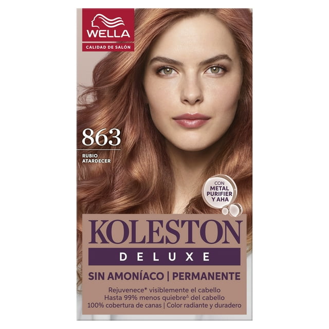 Tinte para cabello Koleston Deluxe Sin Amoníaco Rubio Atardecer 8.63