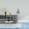 thumbnail image 2 of 3 Pieces Deer Statue Sculpture Buddha Monkey Resin Craftsmanship Modern Style Living Room Garden Cabinet Display, 2 of 8
