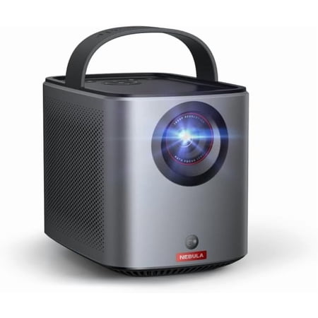 NEBULA Mars 3 Air GTV Projector - Netflix Officially Licensed, 400 ANSI-Lumen Brightness, Native 1080P, Dolby Digital Sound,150-Inch Picture, Built-In Battery for 2.5 Hours of Playtime Anywhere.