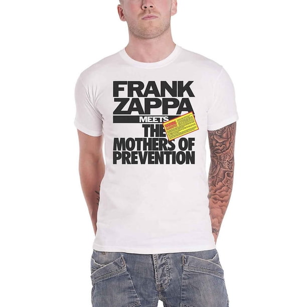 Frank Zappa - Camiseta The Mothers Of Prevention de Algodón para Adultos Unisex (Blanco)