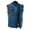 Blue, variant on Daniel Smart XS to 12XL Motorcycle Denim Vest For Men With Scoop Collar & Hidden Zipper Black Denim Vest