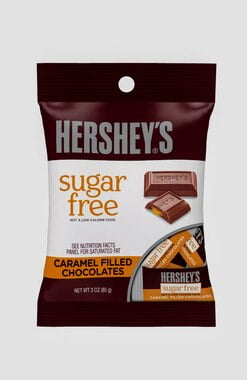 Hersheys Sugar Free Caramel Filled Chocolates - [ 2 Pack ]