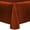 Burnt Orange, variant on Ultimate Textile Reversible Shantung Satin - Majestic 52 x 70-Inch Oval Tablecloth Orange