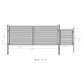thumbnail image 6 of ALEKO Dual Swing Steel Milan Style Driveway Gate 16 ft with Pedestrian Gate, 6 of 10