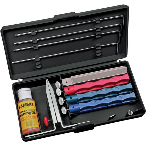 Afilador de cuchillos Lansky LKUNV Universal Kit de 4 piedras