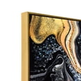 thumbnail image 6 of "Golden Veins Set" Crystallus Epoxy Coated Wrapped Framed Glossy Abstract Canvas Wall Art with Heavy Acrylic Crystal Shards Embellishments, Gold Foil Accents, 6 of 12