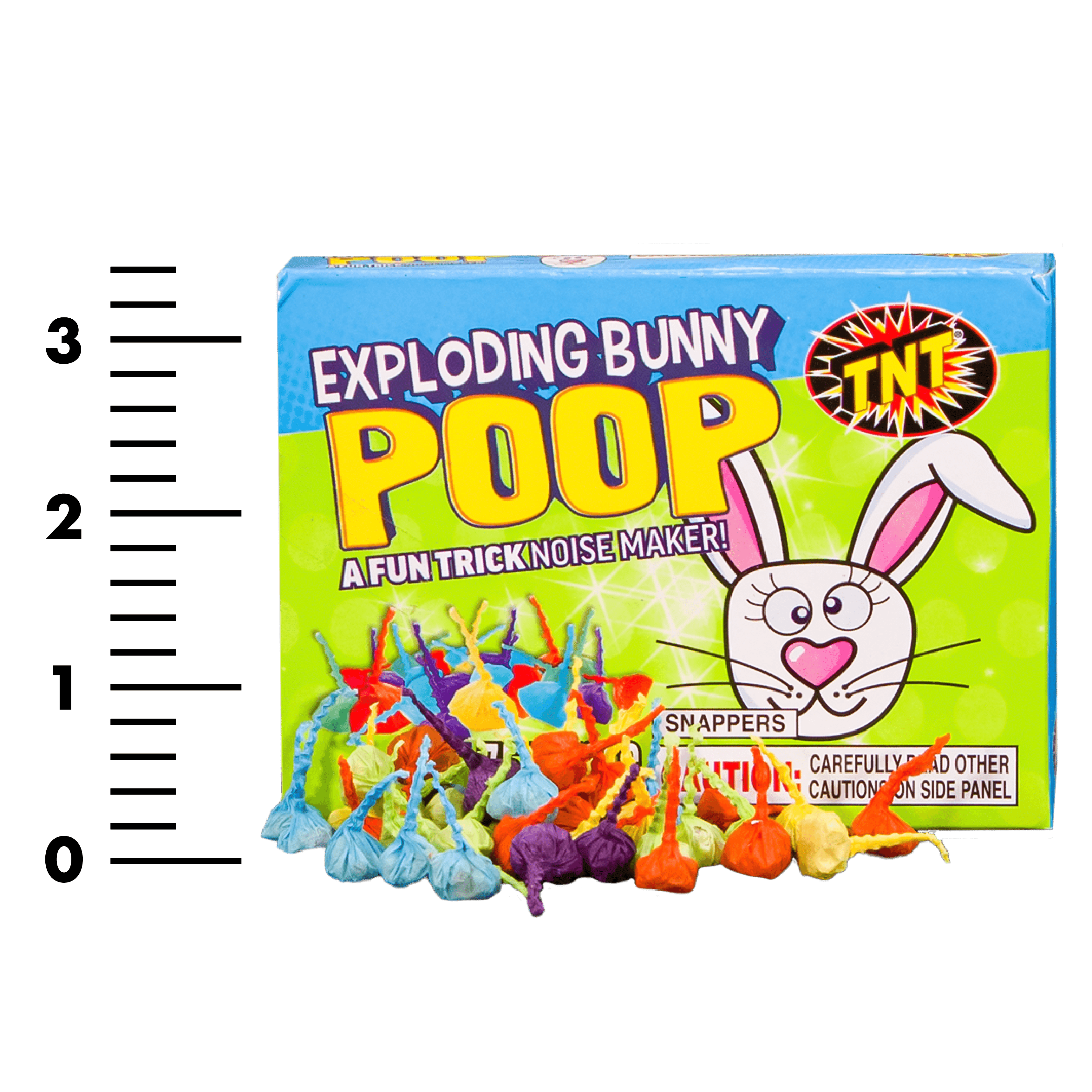 TNT Fireworks, Bunny Poop 12 Pack Snaps, Multicolor Pop-its