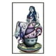 thumbnail image 2 of Cuadros Decorativos Bordado completo Hilo de algodón ecológico 11CT Taza de té impresa Princesa Punto de cruz (3) Wdftyju de costura negro 4 estilos, 2 of 9