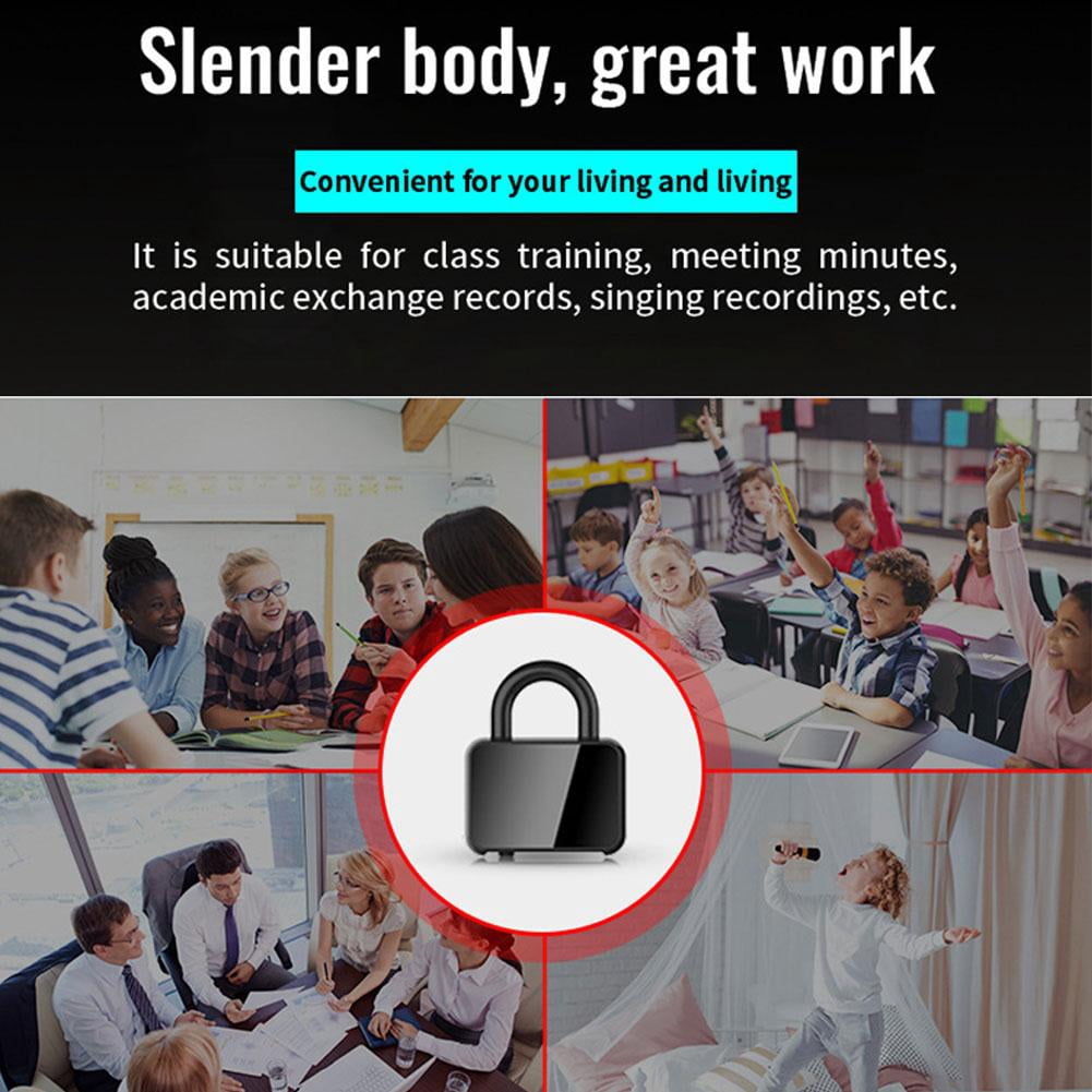 Mini Voice Recorder with Noise Reduction, Portable Audio Recorder for Meetings and Notes