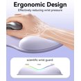 thumbnail image 2 of Alfombrilla de ratón de gel con reposamuñecas Eulps Ergonomic Morado, 2 of 8