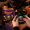 thumbnail image 4 of Halloween Dumpling Squishy Toy with Skull Design and Steamer Basket, 1-Pack, Black and White, for Kids Party Favors, Relaxation Squeeze Toy, 4 of 5
