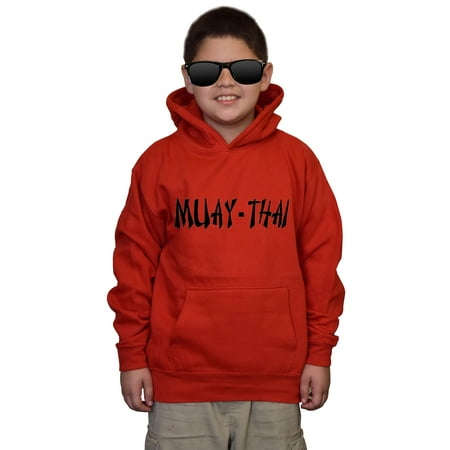 Youth Muay-Thai MMA V442 Red kids Sweatshirt Hoodie