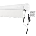 thumbnail image 7 of Awntech 18 Ft Key West Right Motorized Heavy Duty Patio Retractable Awning with Cassette (216in x 9.38in x 120in), White, 7 of 7