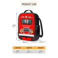 thumbnail image 5 of Jeiento Fire Truck Backpack with Lunch Box Set for Boys Girls 5-7 7-10 Kids School Bag Red Elementary Middle School Book Bag Lunchbox Pencil Case Water Bottle Holder for Kids Child Daypack, 5 of 7