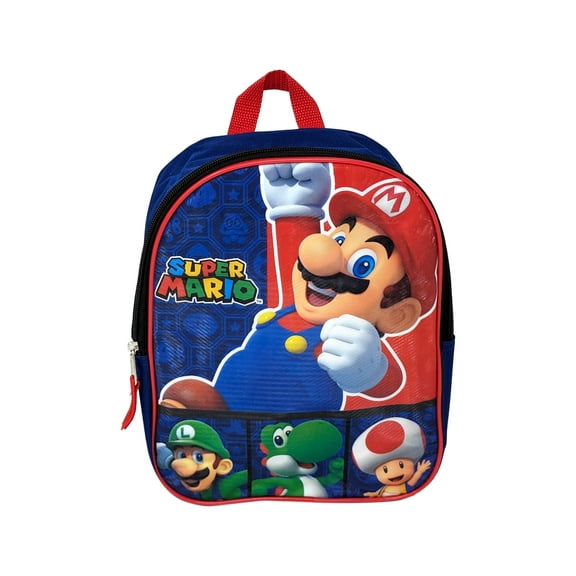 Nintendo Super Mario Bros Mini Backpack 11" Luigi Toad Yoshi