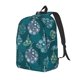 thumbnail image 1 of Disketp whiter Snowflake balloons print Canvas Backpack Lightweight Travel Daypack Student Rucksack Laptop Backpack-Small, 1 of 5