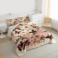 thumbnail image 3 of Homewish Teenagers Girls Gradient Flying Butterflies Bedding Comforter Set 2pcs,Chic Floral Flowers Twin Comforter Sets Microfiber,Vintage Aesthetic Breathable Bedding Set,Lightweight Room Decor, 3 of 8