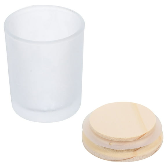 Supvox Durable Glass Candle Holder with Lid for Home and Candle Craft