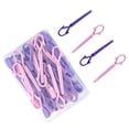 thumbnail image 4 of Protector de esmalte de uñas para dedos, accesorios para decoración de uñas, clip portátil para decoración de uñas, fácil de usar, curva en C fácil Rosa púrpura, 4 of 8