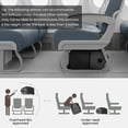 thumbnail image 6 of New York Xpress 16" Underseat Carry-on Luggage Softside Rolling 2-Wheel Lightweight Suitcase, Grey, Ta13, 6 of 10