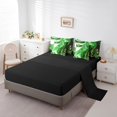 thumbnail image 3 of YST Abstract Artwork 7-Piece Comforter Set, Green Marbling Bedding, Twin Size, 3 of 4
