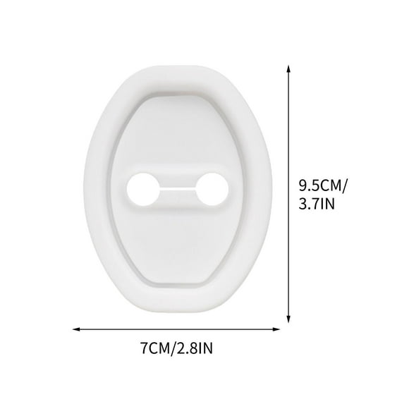Uuiauoio Silicone Car Door Latch Covers, Universal Door Cushion Slam Stopper Strike Protective Lock Guard Protector for Noise Reduction & Shock Absorber Fits Most Cars SUVs Trucks
